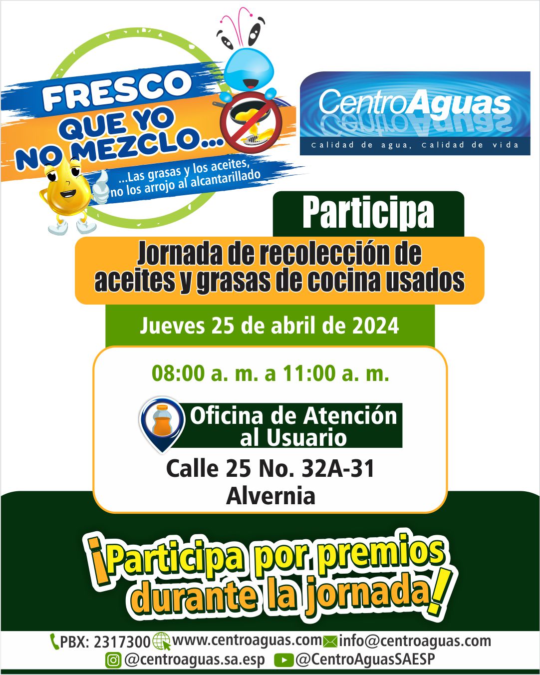 Invitación a participar en la jornada de recolección 24 de abril de 2024