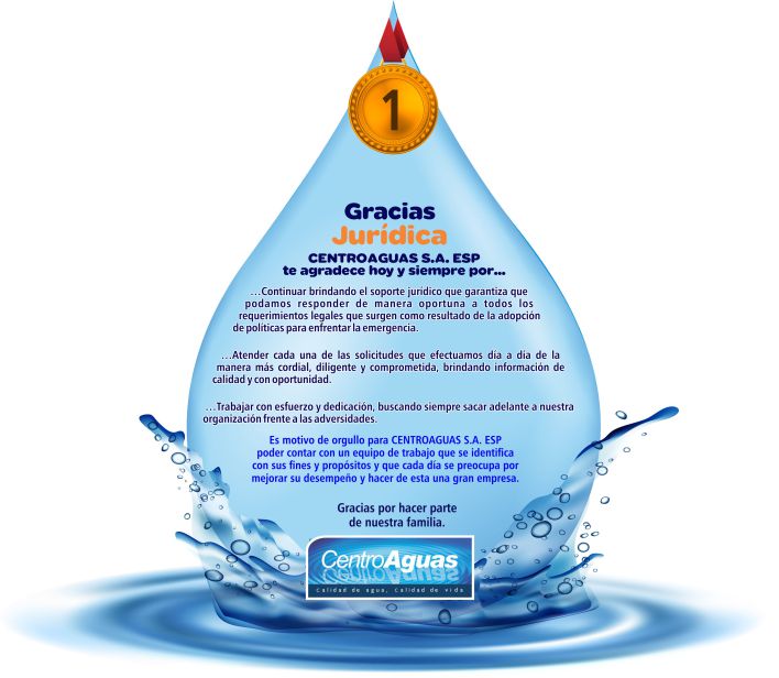 Agradecimientos al personal de juridica Imagen representativa agradecimiento al proceso Jurídica, por la labor realizada