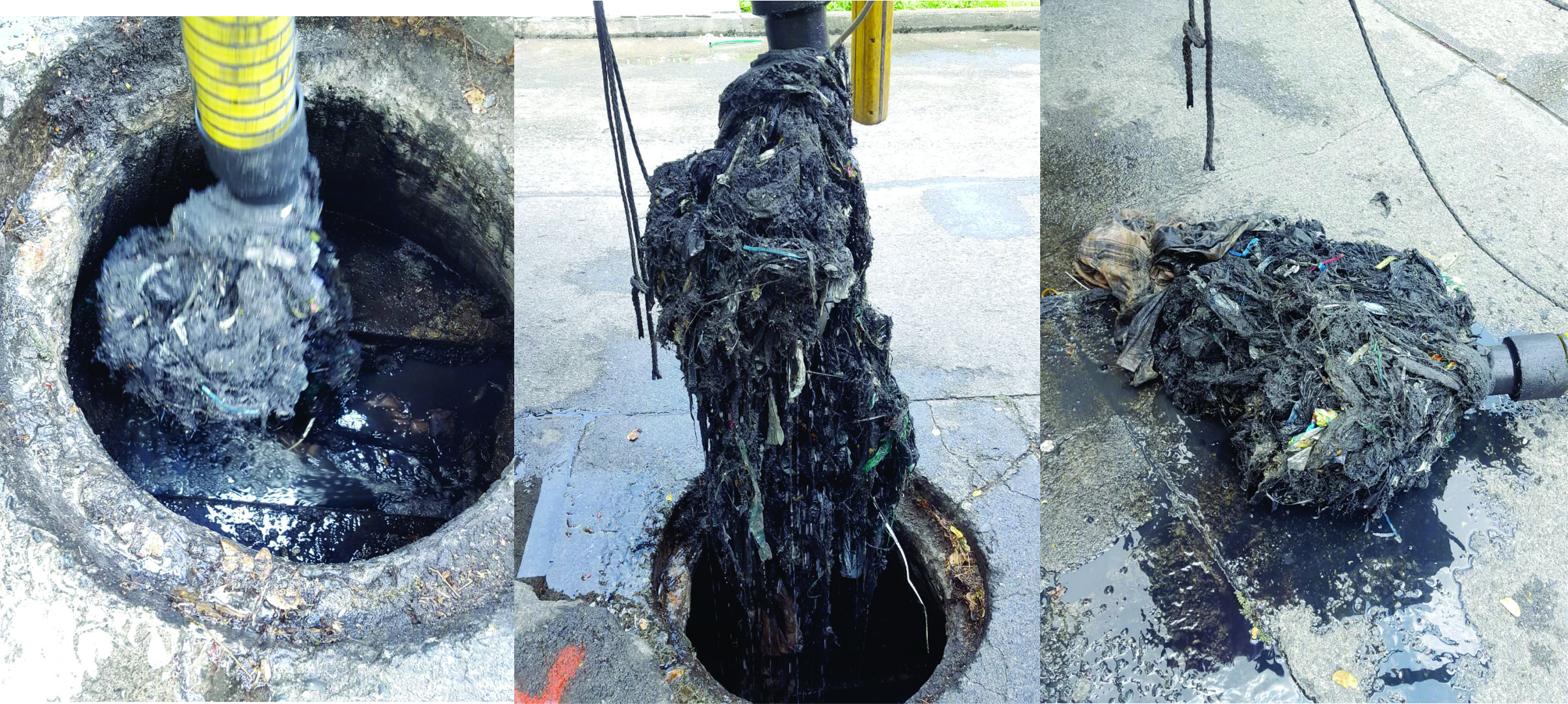 mal manejo de las redes de alcantarillado, arrojando residuos sólidos Imagen representativa del mal manejo de las redes de alcantarillado, arrojando residuos sólidos