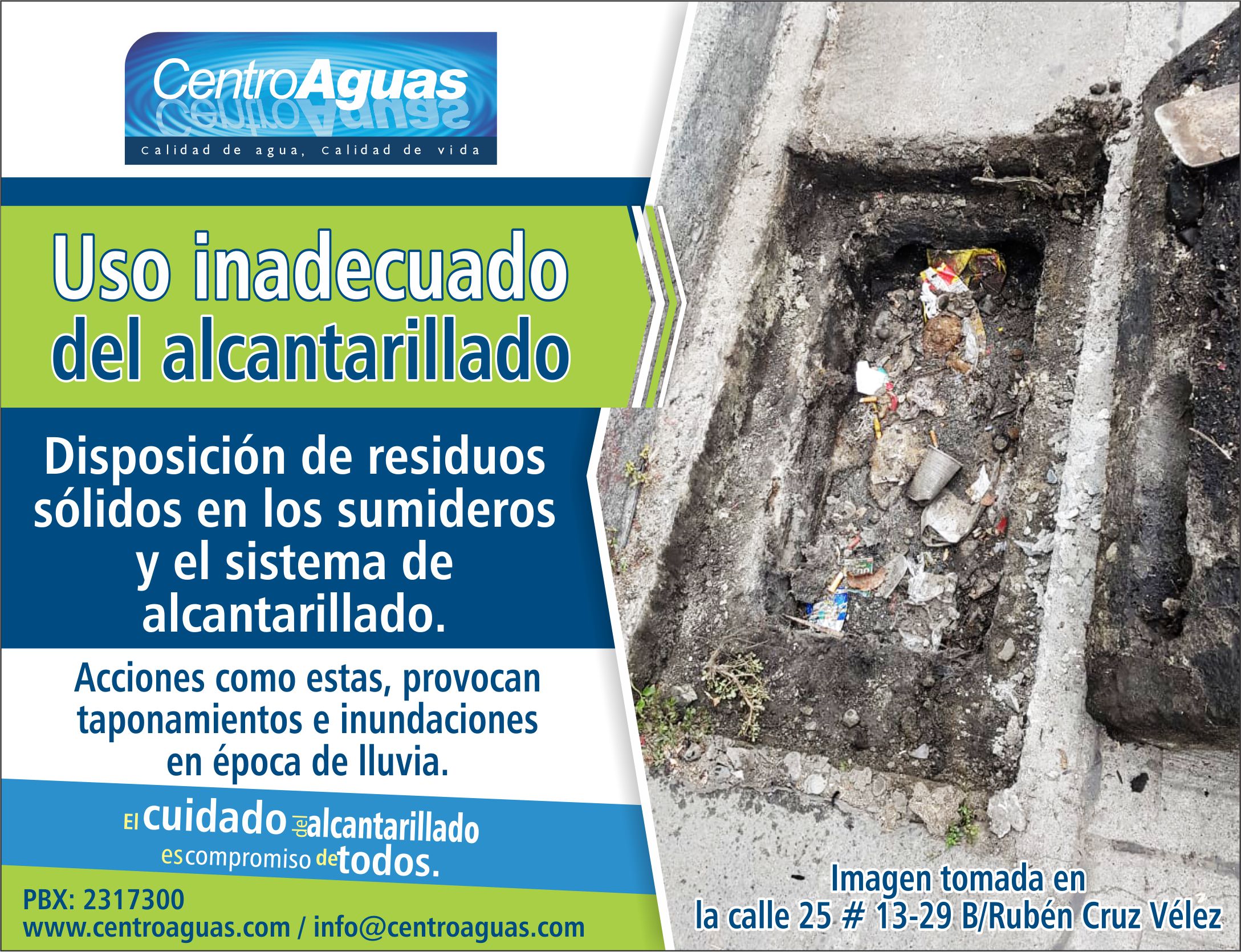 imagen representativa del Uso inadecuado del alcantarillado